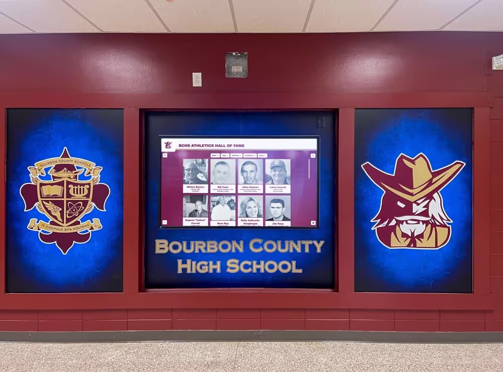 Bourbon County High School - Wall of Fame Installation