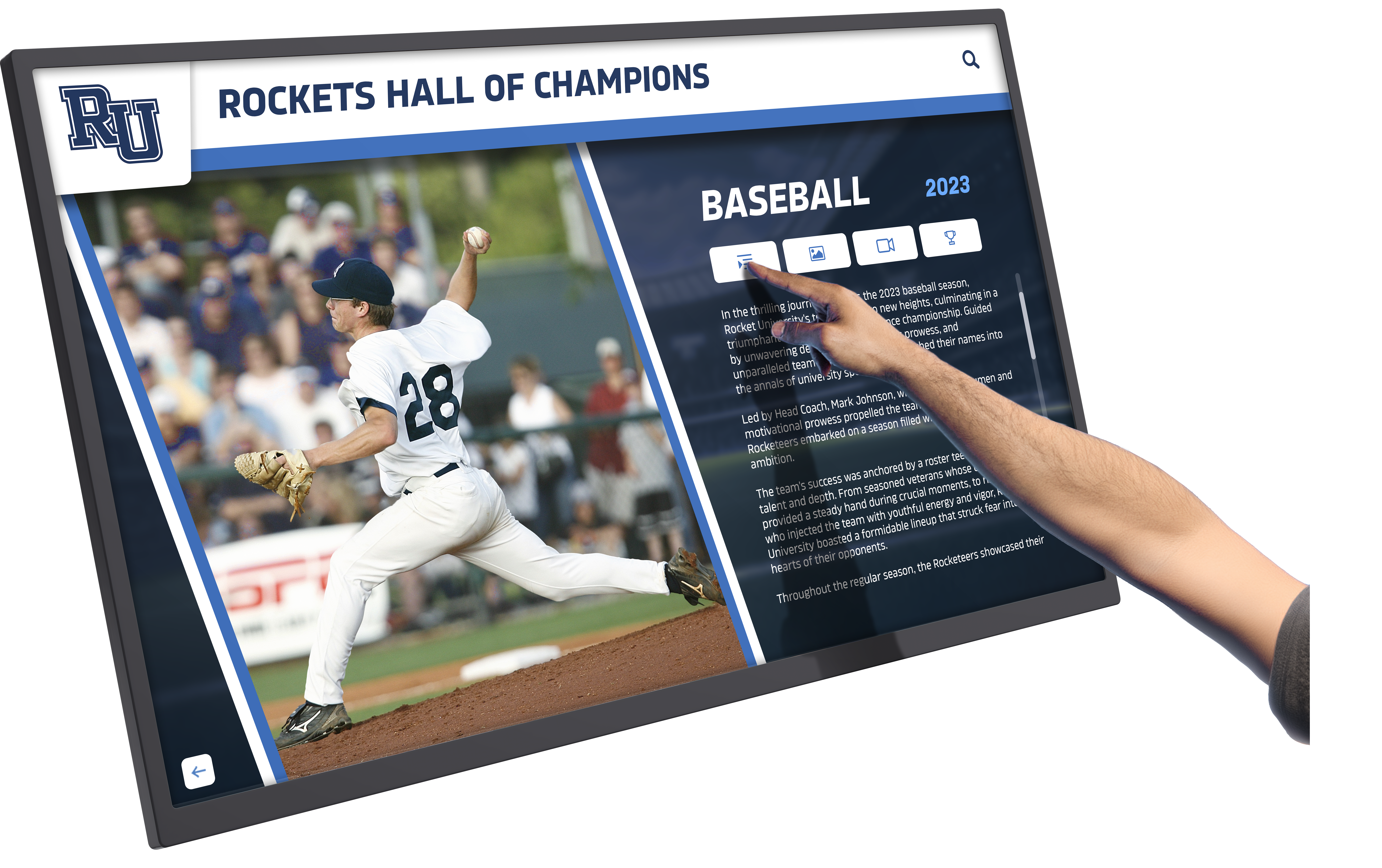 Touchscreen interface engagement